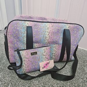 Luv Betsey Glitter Pastel Animal Print Nwt 2pcs